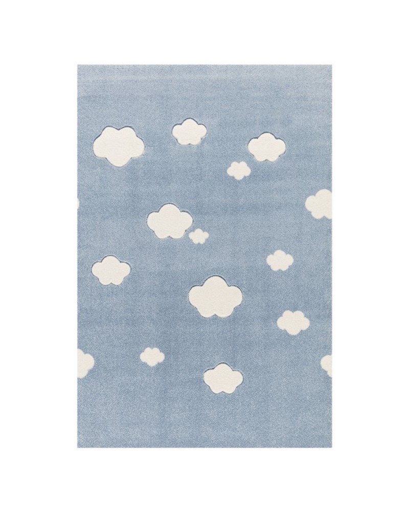 Gyerekszoba Szőnyegek LE Felhők kék - krém színben - minőségi gyerekszőnyeg