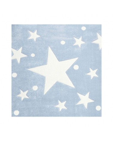 Gyerekszoba Szőnyegek LE Csillagok II. kék-fehér színben - minőségi gyerekszőnyeg