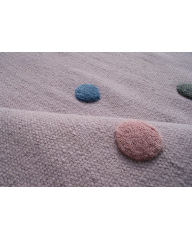 Gyapjú szőnyegek LE Colordots II. Természetes Gyapjúszőnyeg - Minőségi Gyerekszőnyeg